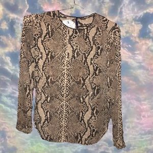 #vintage #snake print blouse